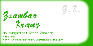 zsombor kranz business card